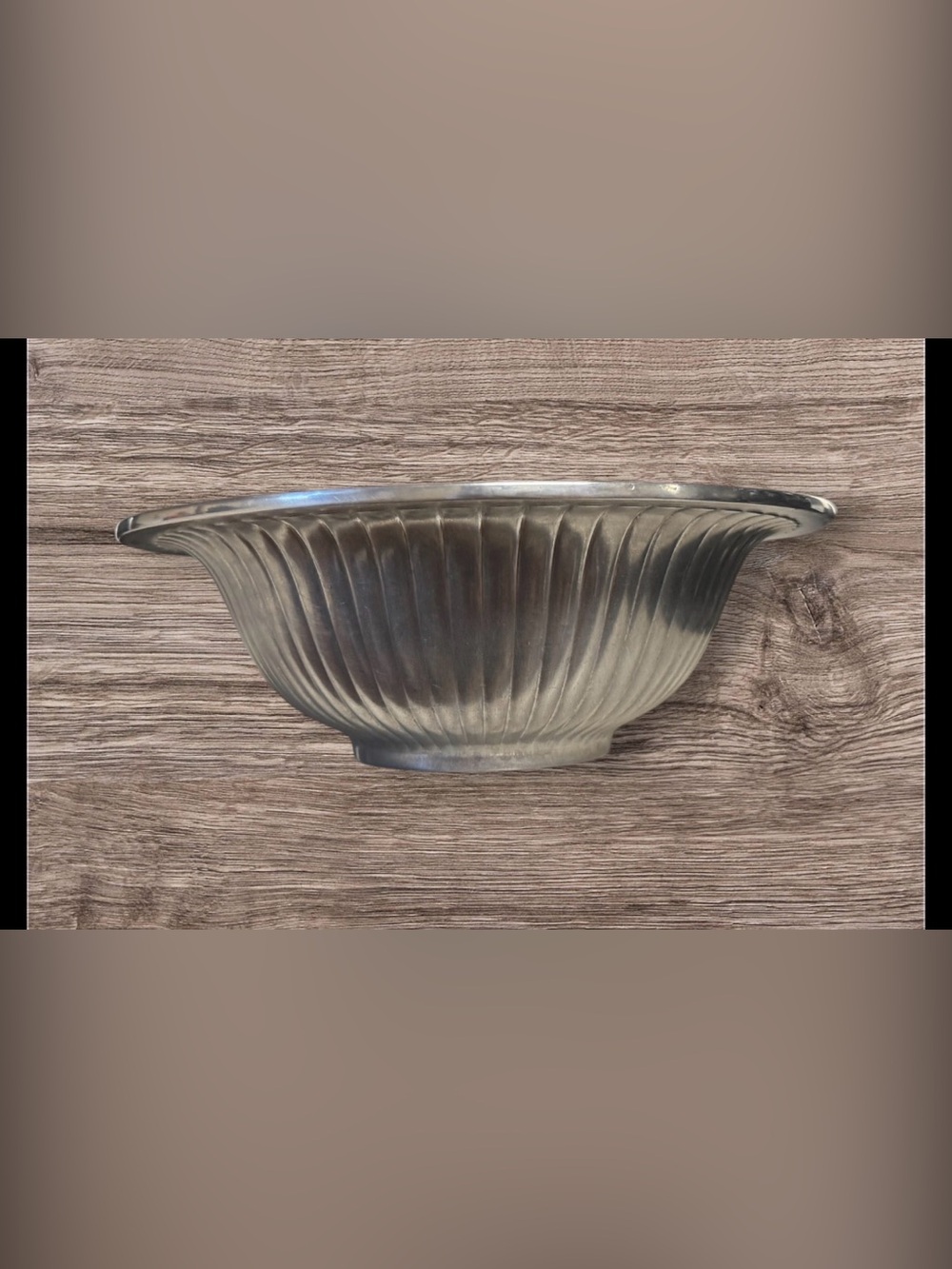 WILTON ARMETALE Pewter FLUTES And PEARLS Large Bowl